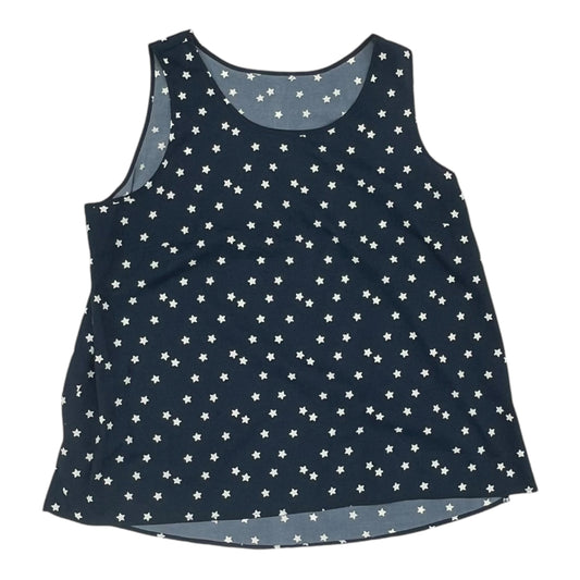 Blouse Sleeveless By Clothes Mentor In Blue, Size:Xl