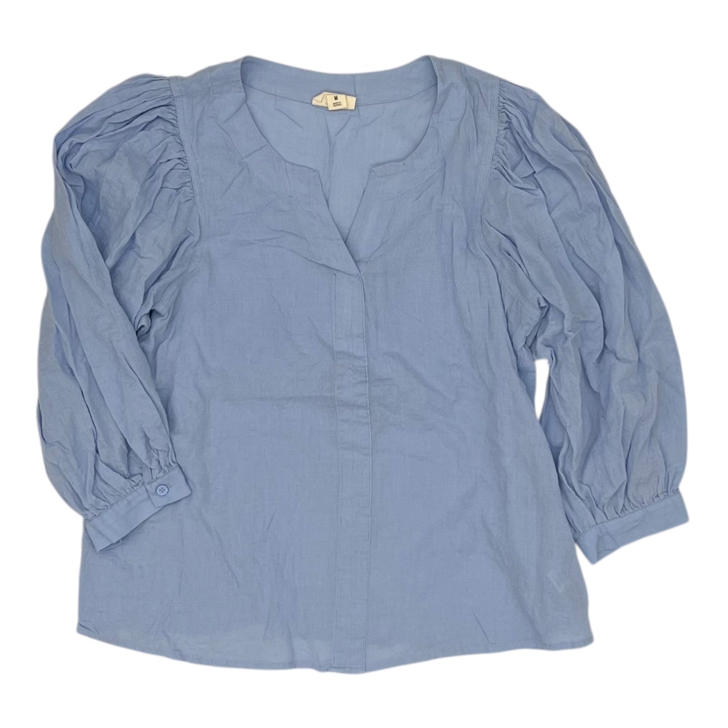 Top 3/4 Sleeve By Ana In Blue, Size:M