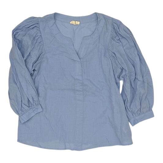Top 3/4 Sleeve By Ana In Blue, Size:M