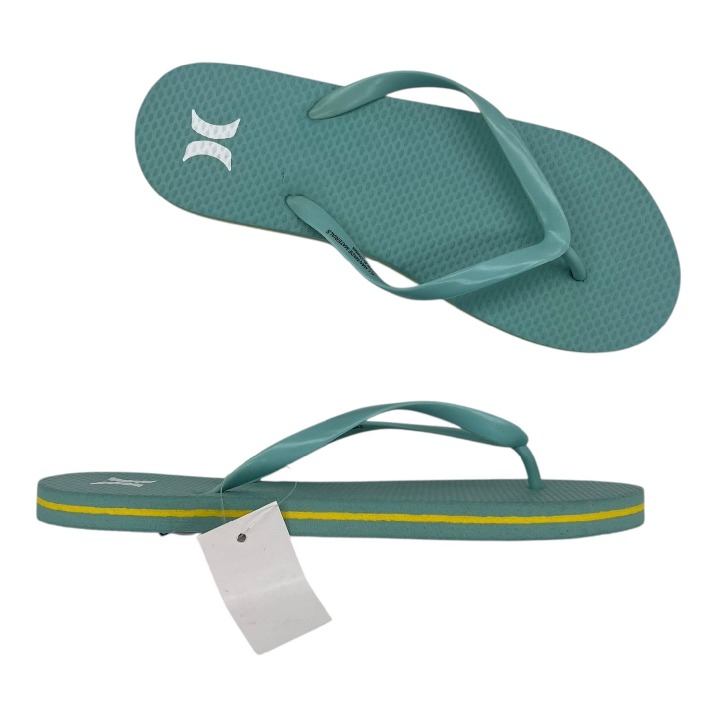 Sandals Flip Flops By Clothes Mentor In Aqua, Size:8