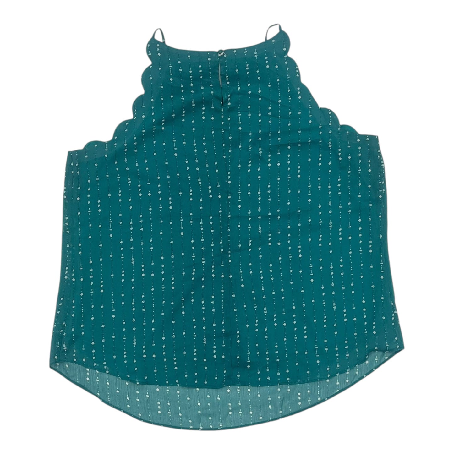 Blouse Sleeveless By Fortune & Ivy In Teal, Size:Xxl