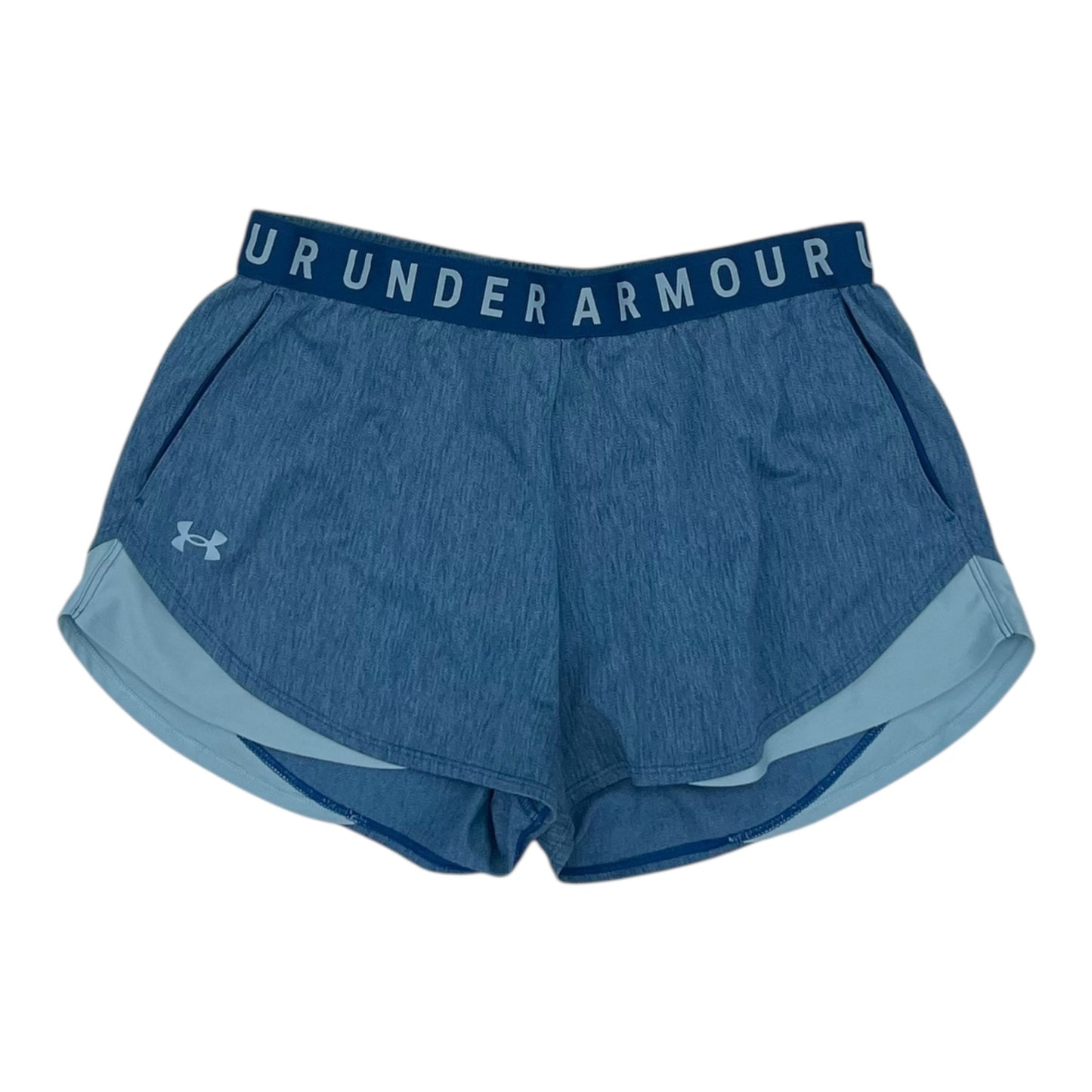Athletic Shorts By Under Armour In Blue, Size:L