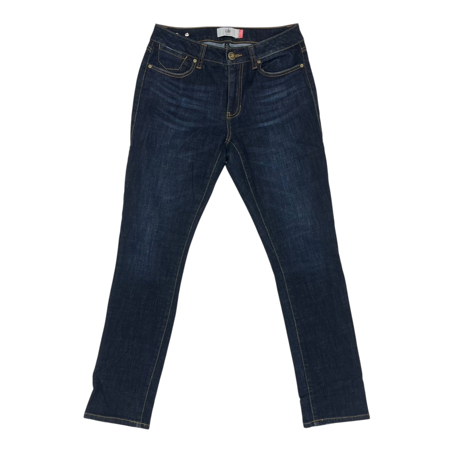 Jeans Straight By Cabi In Blue Denim, Size:4