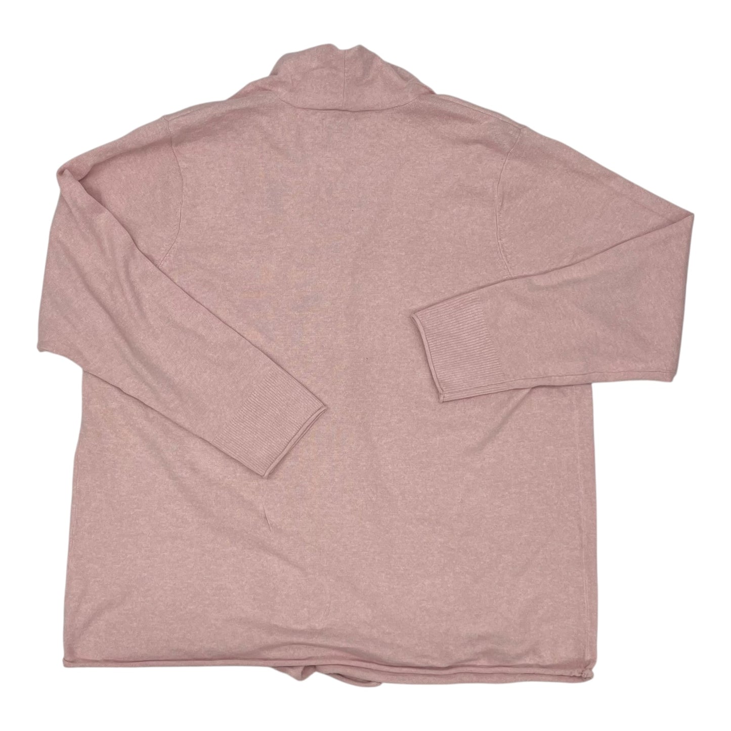 Sweater Cardigan By Croft And Barrow In Pink, Size:2X