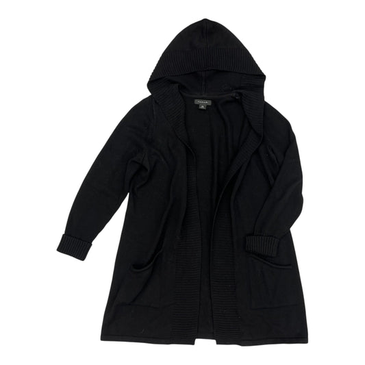 Sweater Cardigan By Tahari In Black, Size:1X