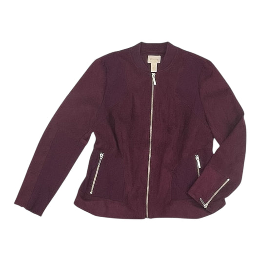 Jacket Other By Chicos In Purple, Size:M