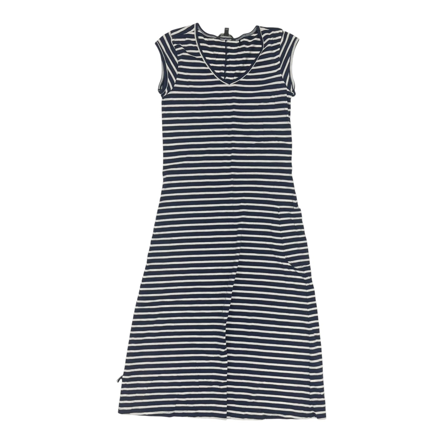 Dress Casual Maxi By Toad & Co In Blue & White, Size:S