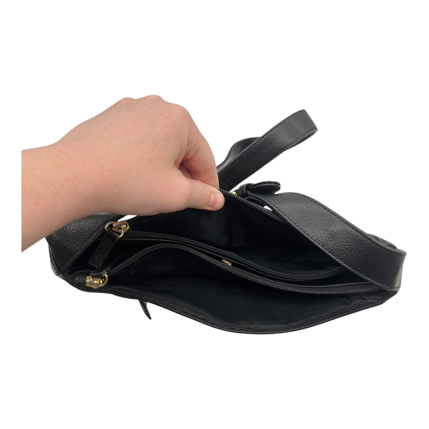 Handbag By Stone Mountain In Black, Size:Medium