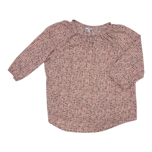 BLOUSE LS by CROFT AND BARROW In PINK, Size: 2X