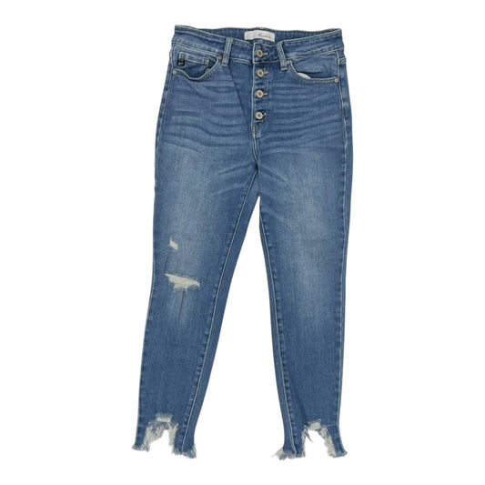 Jeans Skinny By Kancan In Blue Denim, Size:6