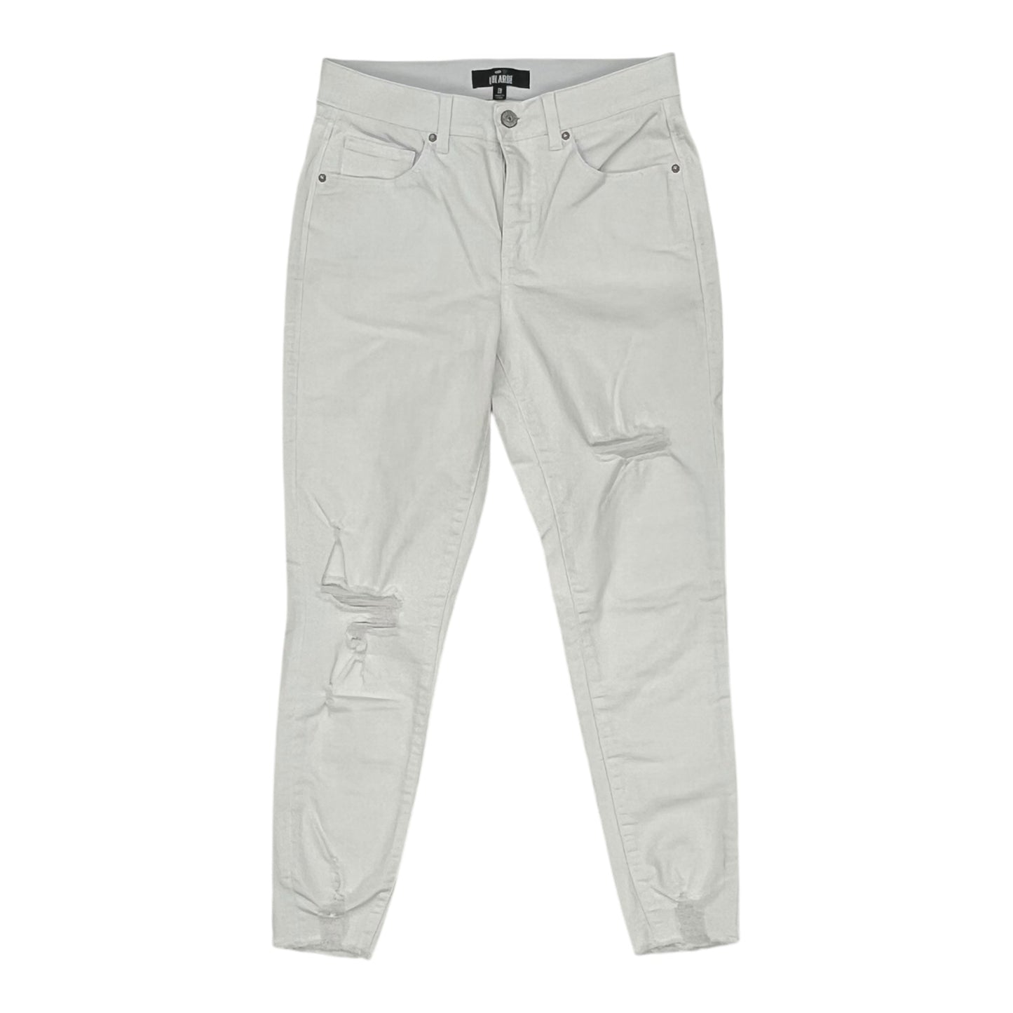 Jeans Skinny By Lularoe In White Denim, Size:6