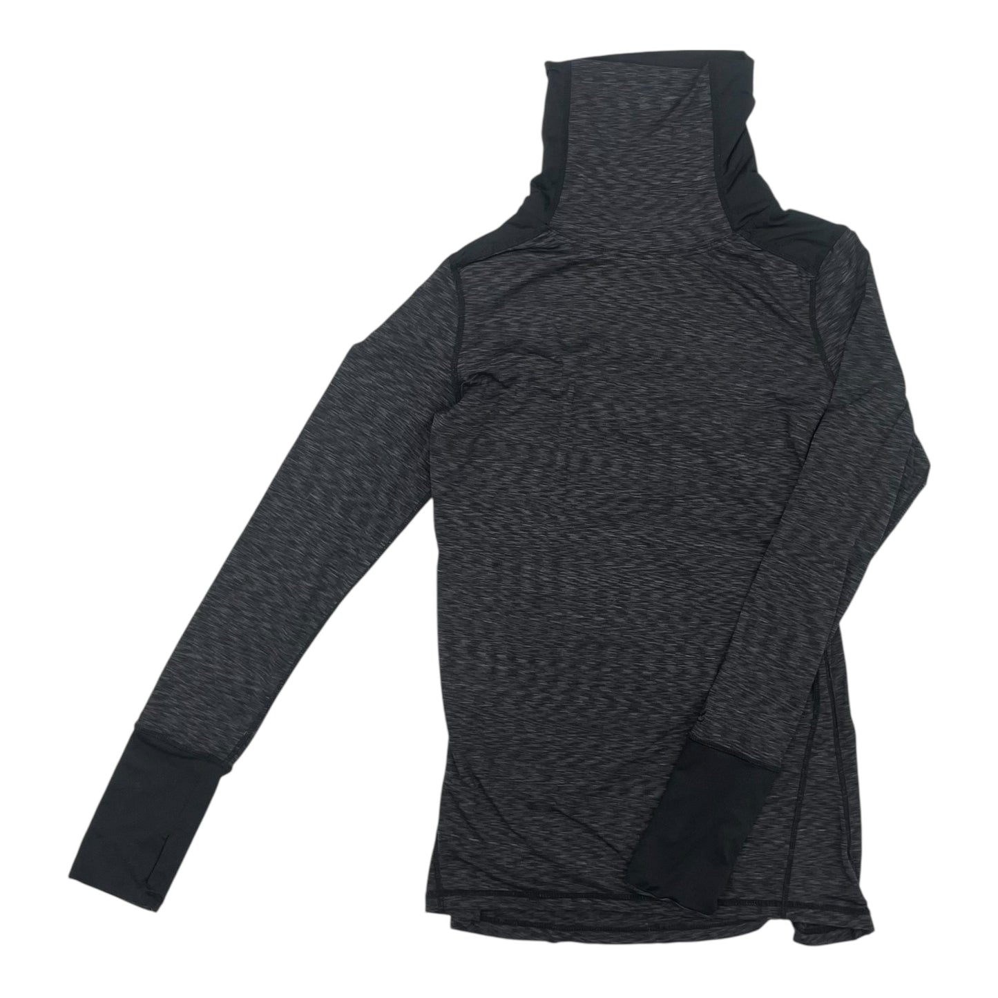 Athletic Top Ls Collar By Cuddl Duds In Grey, Size:M