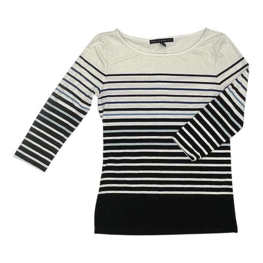 Top 3/4 Sleeve By White House Black Market In Striped Pattern, Size:Xs