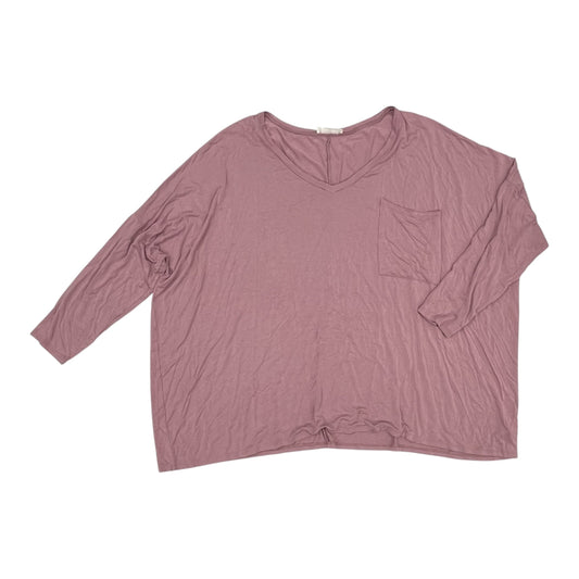 Top Ls By Zenana In Pink, Size:1X