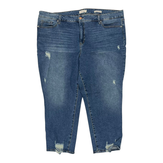 Jeans Straight By Jessica Simpson In Blue Denim, Size:24