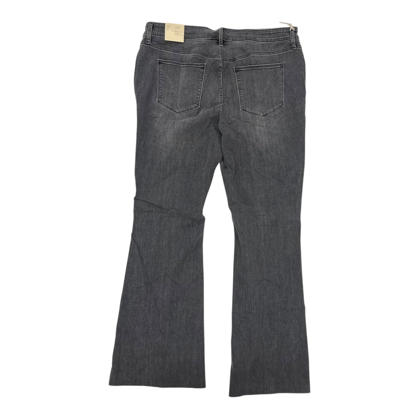 Jeans Flared By Universal Thread In Black Denim, Size:18