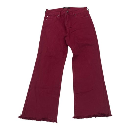 Jeans Wide Leg By Liverpool In Red, Size:10