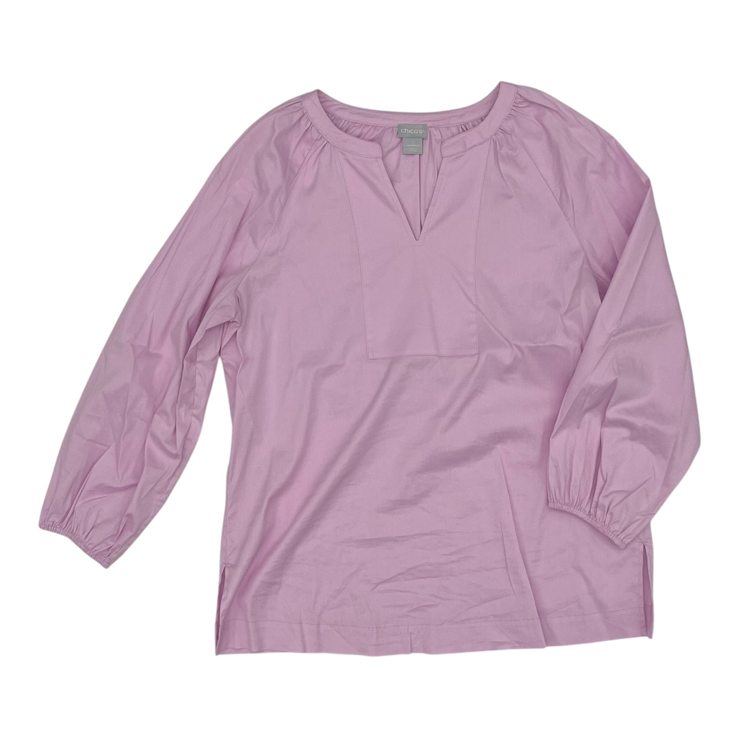 BLOUSE LS by CHICOS in PURPLE, Size:M