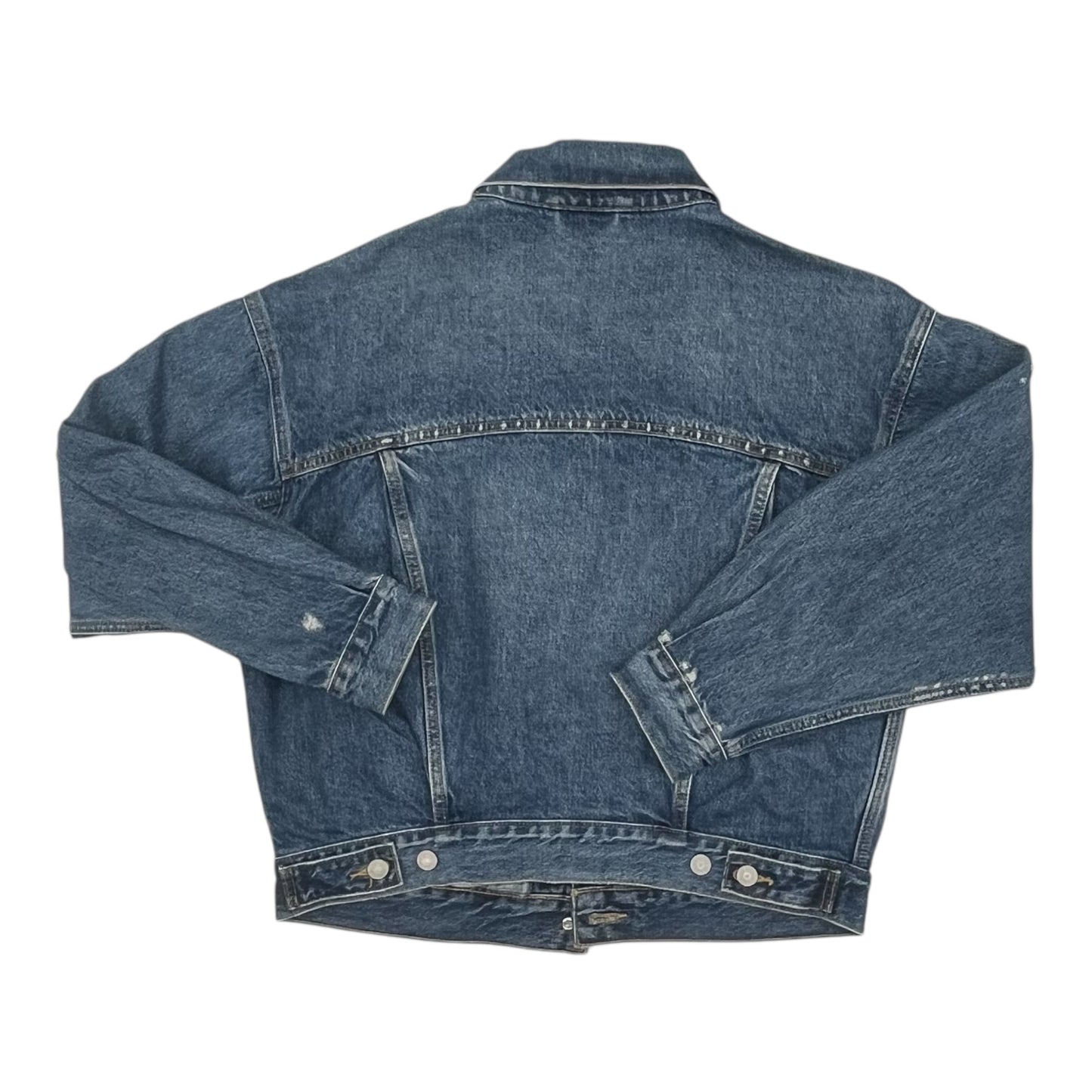 Jacket Denim By Levis In Blue Denim, Size:S
