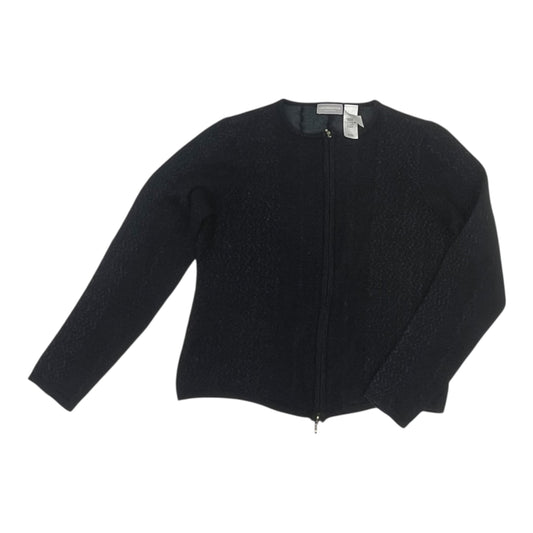 Sweater Cardigan By Liz Claiborne In Navy, Size:L