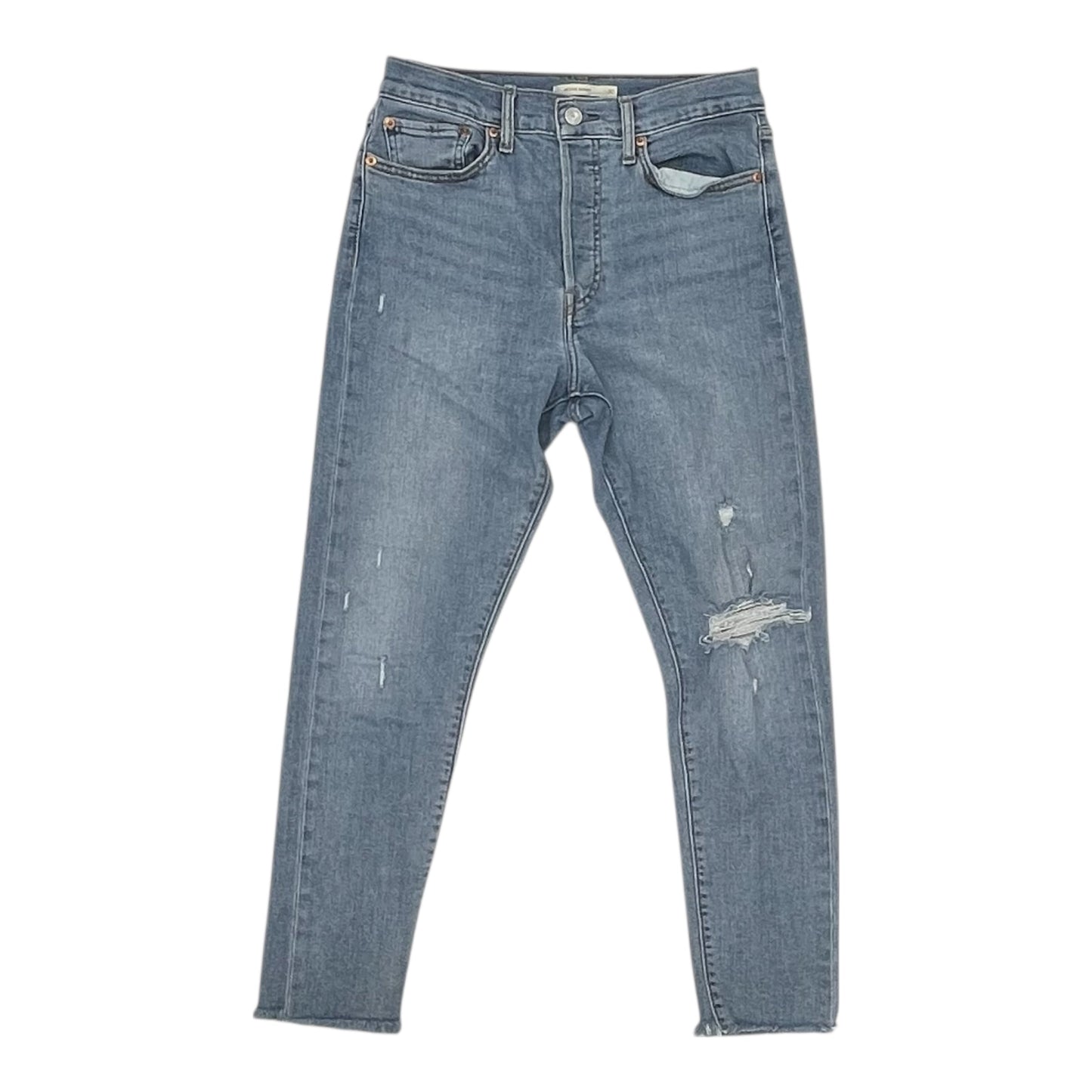 Jeans Skinny By Levis In Blue Denim, Size:10