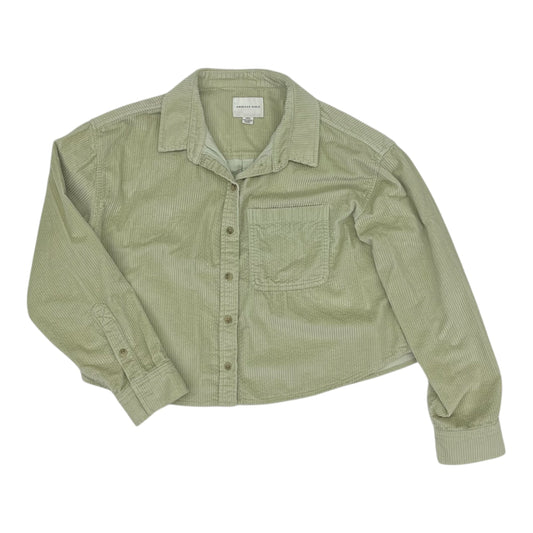 Jacket Shirt By American Eagle In Green, Size:S