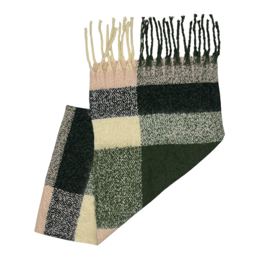 Scarf Winter By Clothes Mentor In Green & Pink