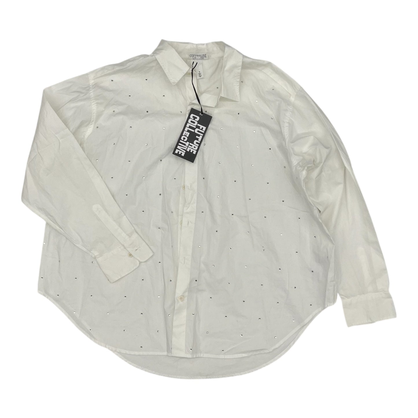 Blouse Ls By Future Collective In White, Size:M