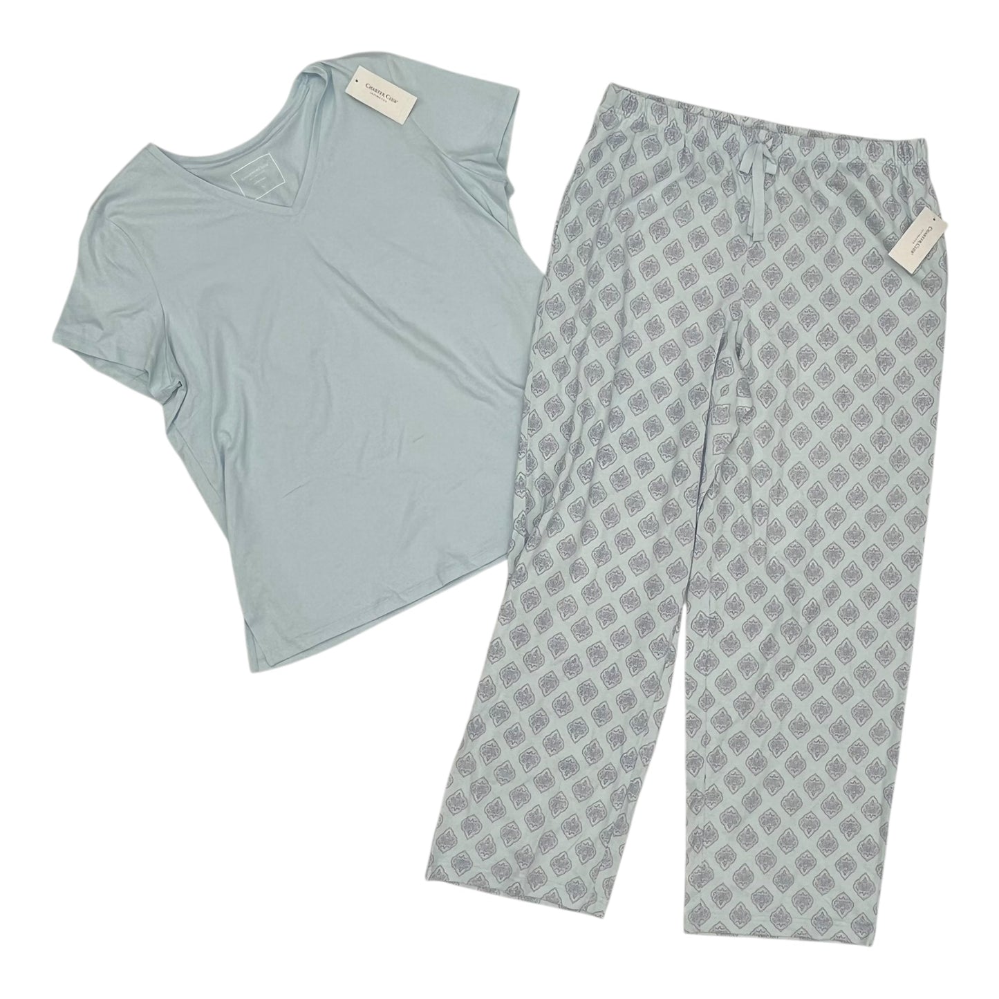 Pajamas 2Pc By Charter Club In Blue, Size:M