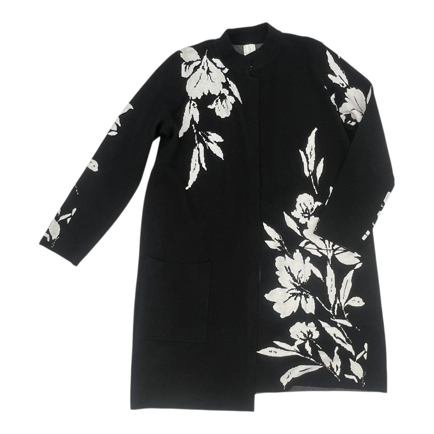 Cardigan By Joie In Black & Cream, Size:1X