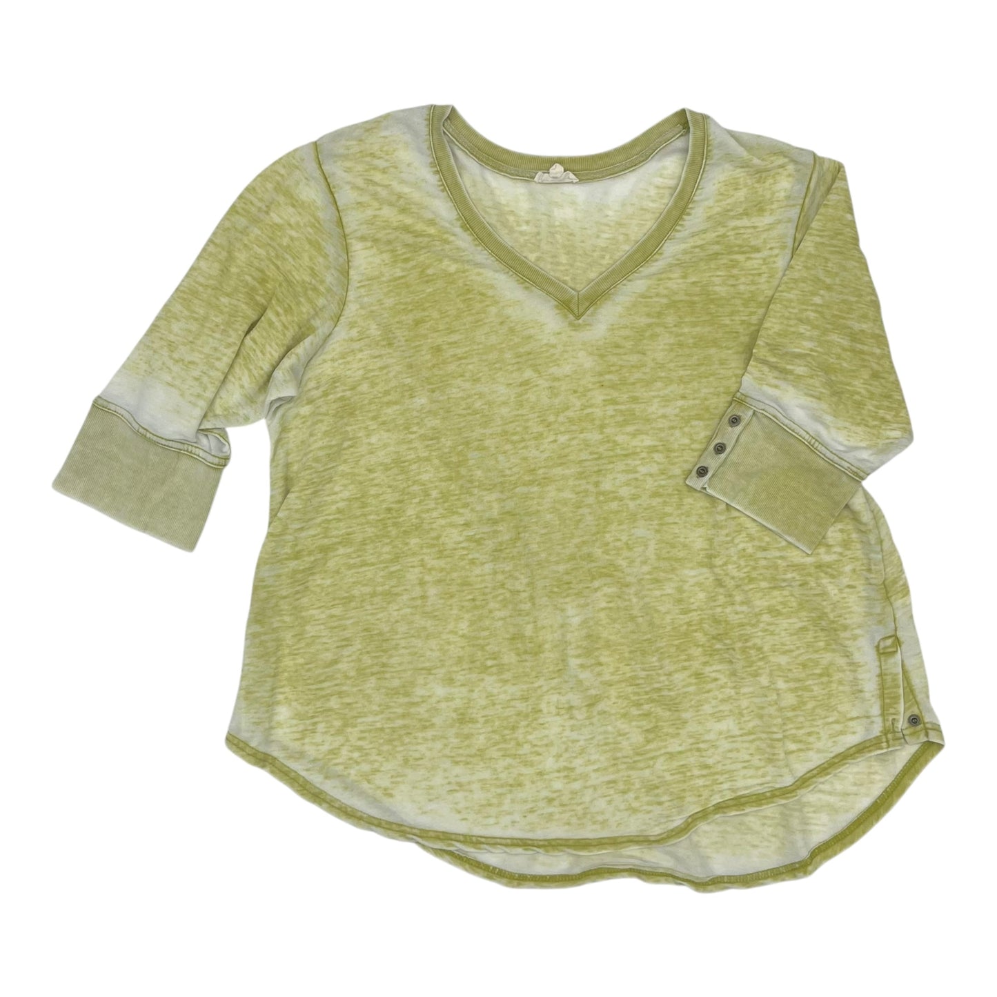 Top 3/4 Sleeve By Jane And Delancey In Green, Size:2X