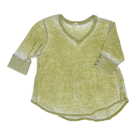 Top 3/4 Sleeve By Jane And Delancey In Green, Size:2X