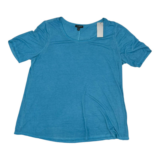 Top Ss Basic By Lane Bryant In Blue, Size:2X