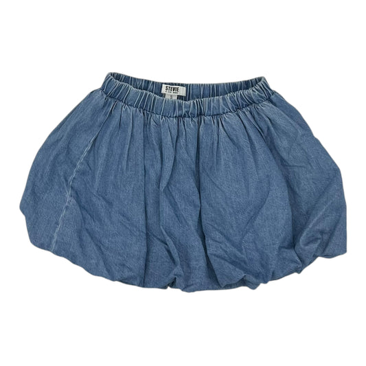 Skirt Mini & Short By Steve Madden In Blue Denim, Size:S