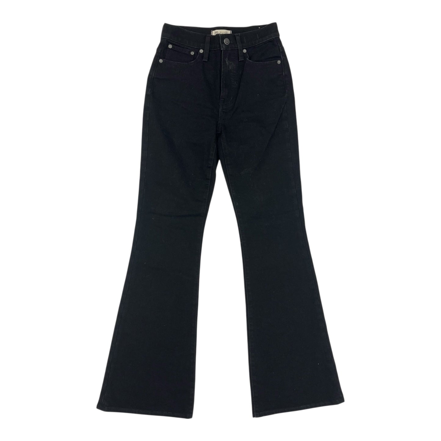 Jeans Flared By Madewell In Black Denim, Size:0