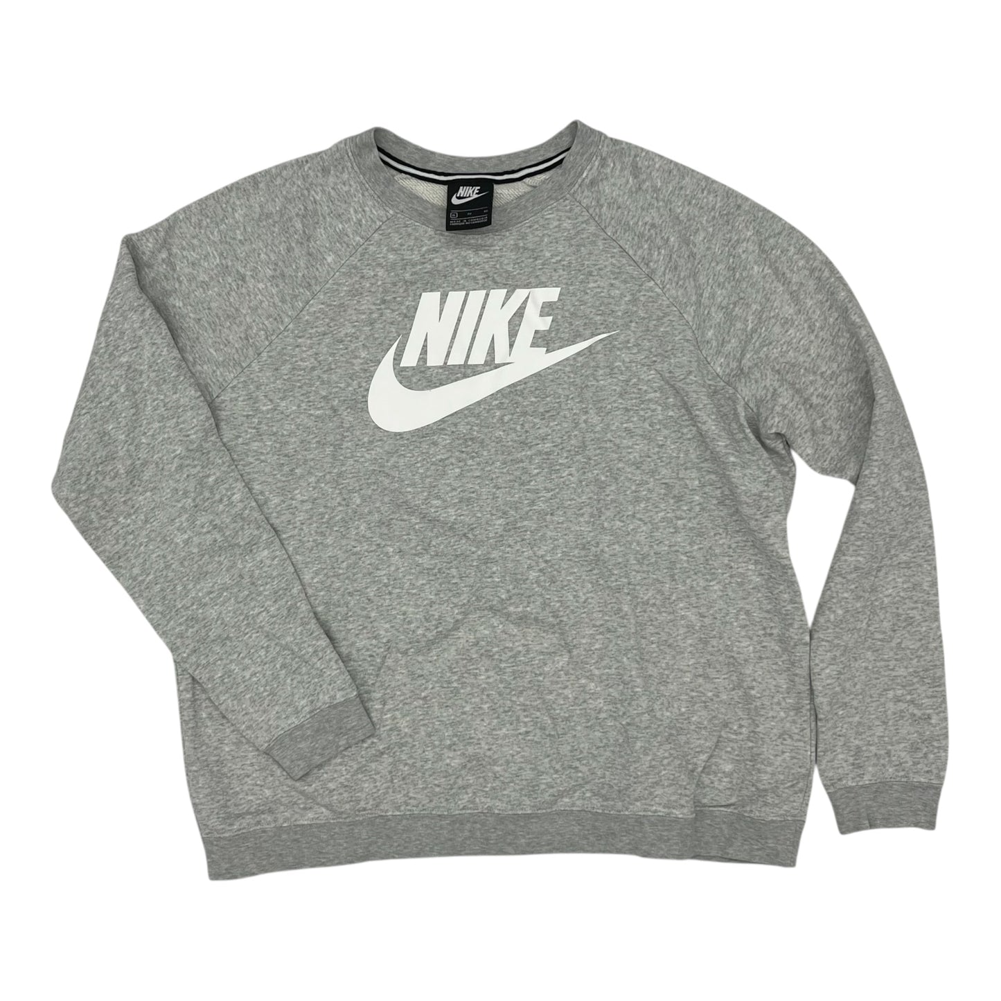 Athletic Sweatshirt Crewneck By Nike In Grey, Size:Xl