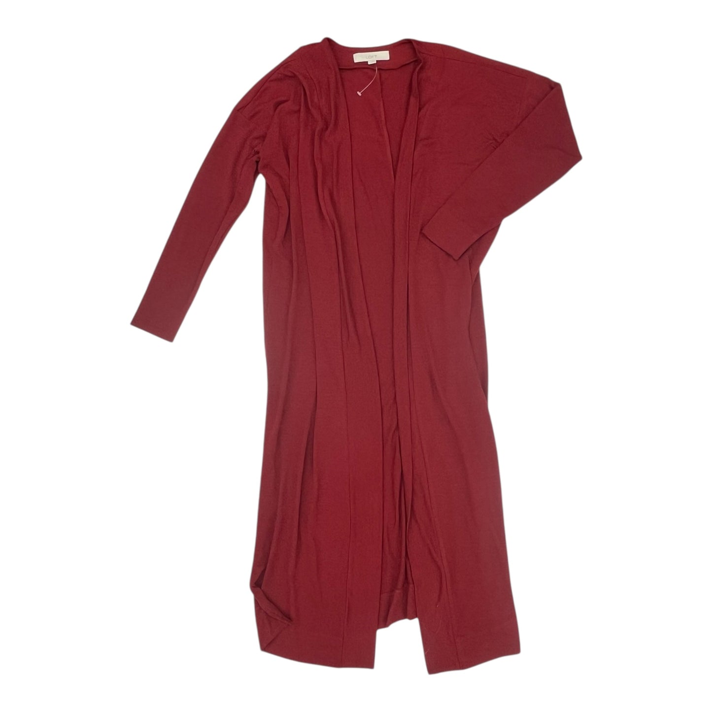 Cardigan By Loft In Red, Size:S