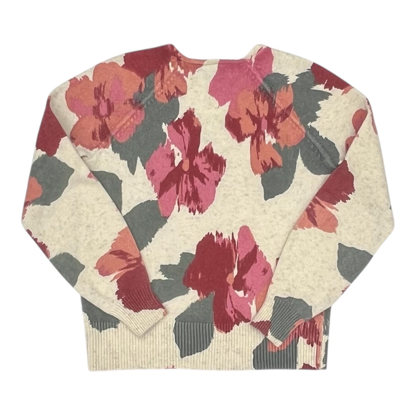 Sweater By Loft In Floral Print, Size:Xs