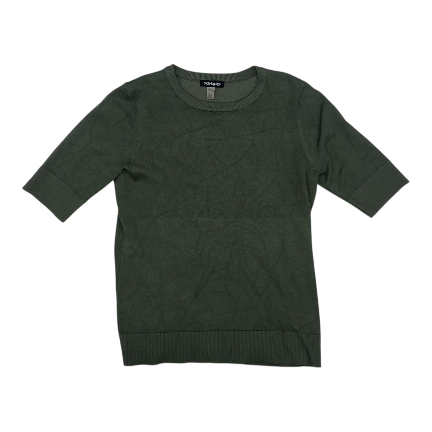 Sweater Ss By Cable And Gauge In Green, Size:M