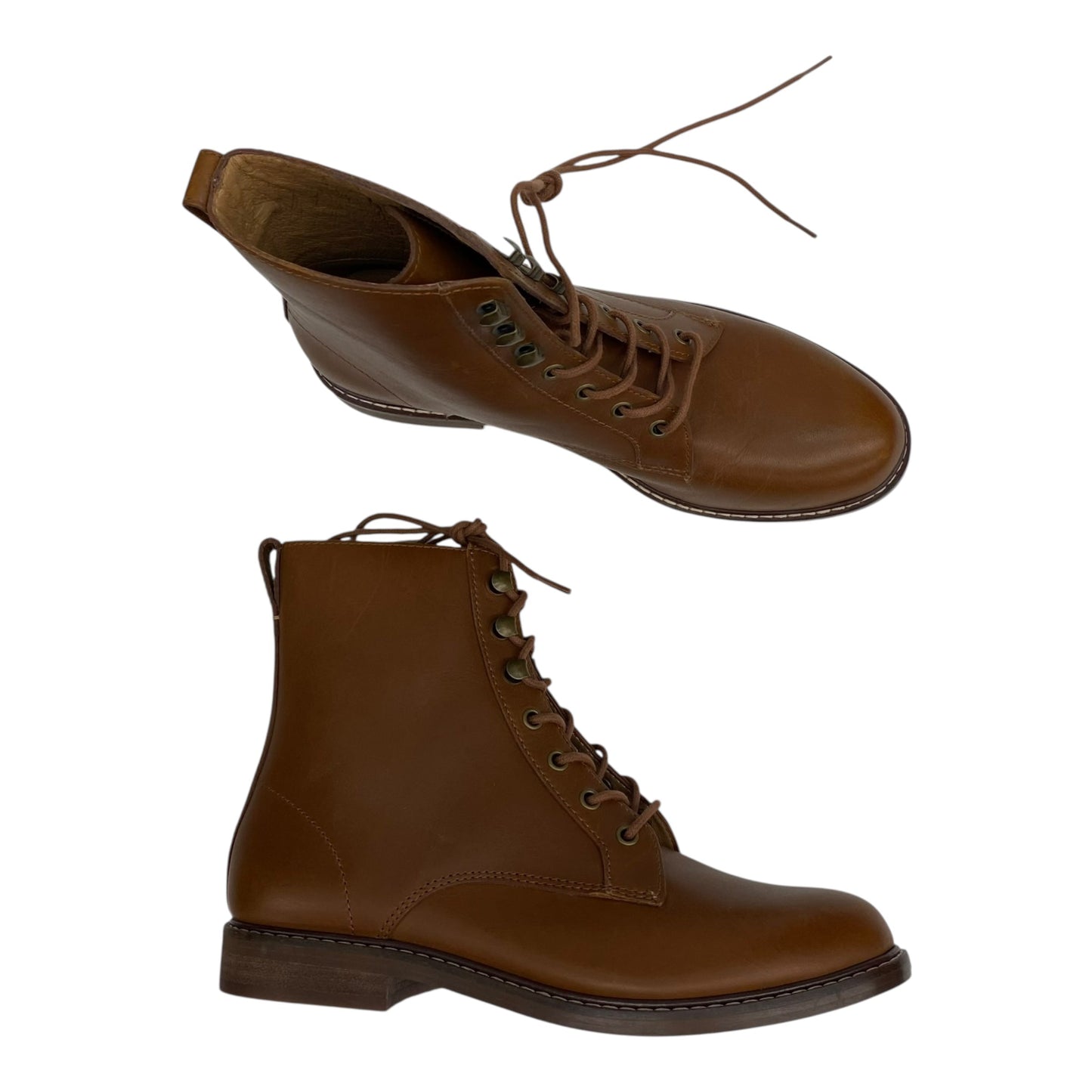 Boots Combat By Madewell In Brown, Size:7.5