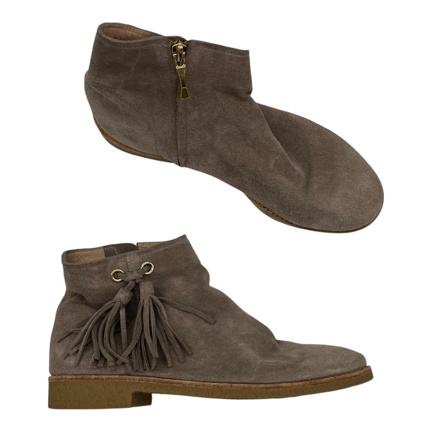 Boots Designer By Kate Spade In Grey, Size:8