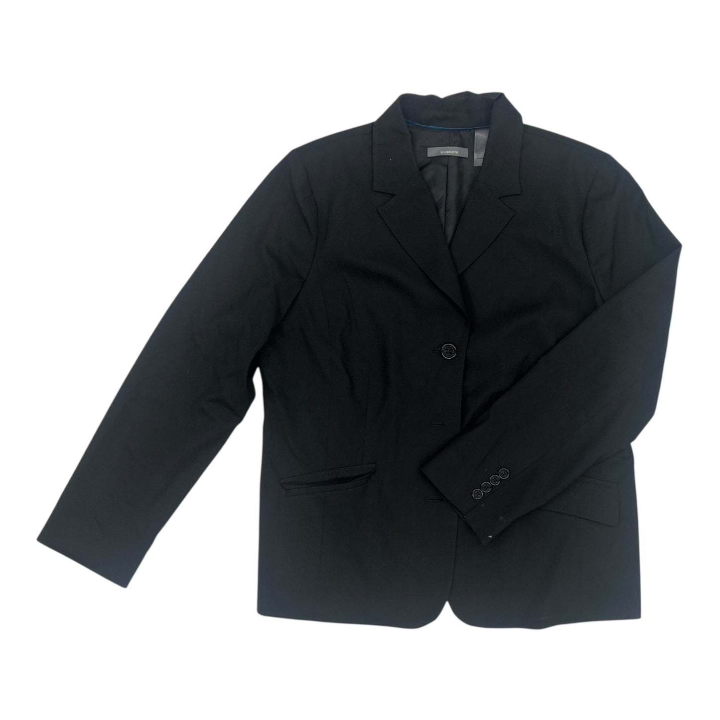 Blazer By Liz Claiborne In Black, Size:Xl