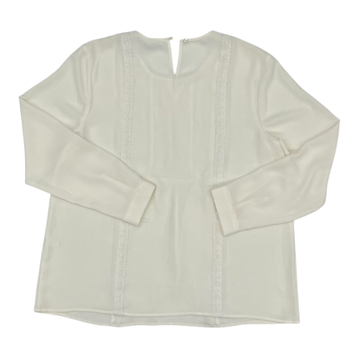 Blouse Ls By J. Jill In White, Size:L