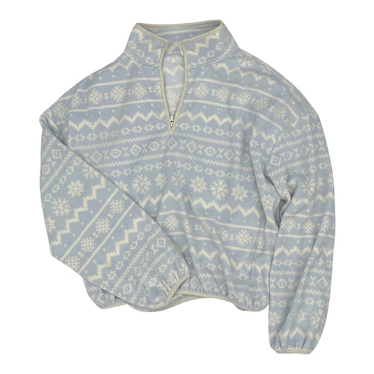 Sweatshirt Collar By Pink In Blue & Cream, Size:L