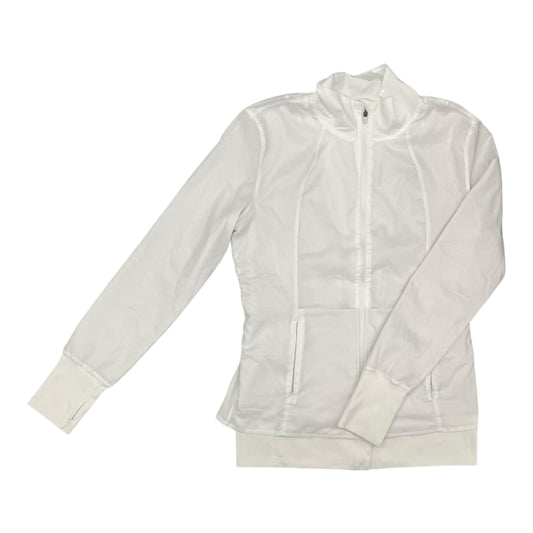 Athletic Jacket By Zyia In White, Size:M