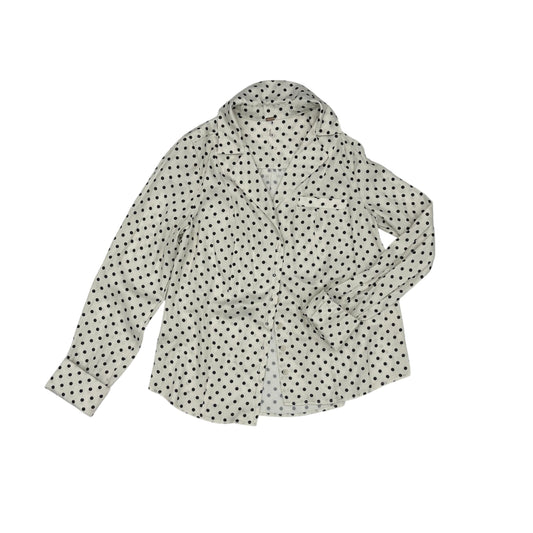 Blouse Ls By Free People In Polkadot Pattern, Size:Xs