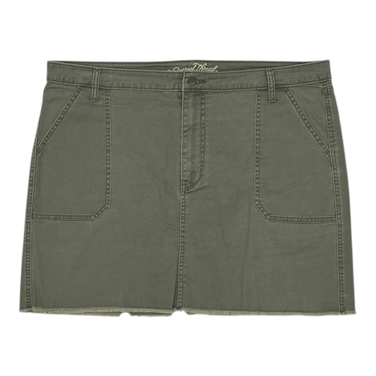 Skirt Mini & Short By Universal Thread In Green, Size:18