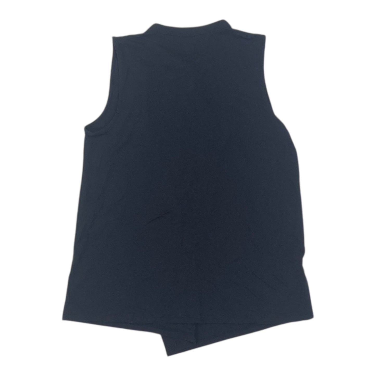 Blouse Sleeveless By Ann Taylor In Navy, Size:S