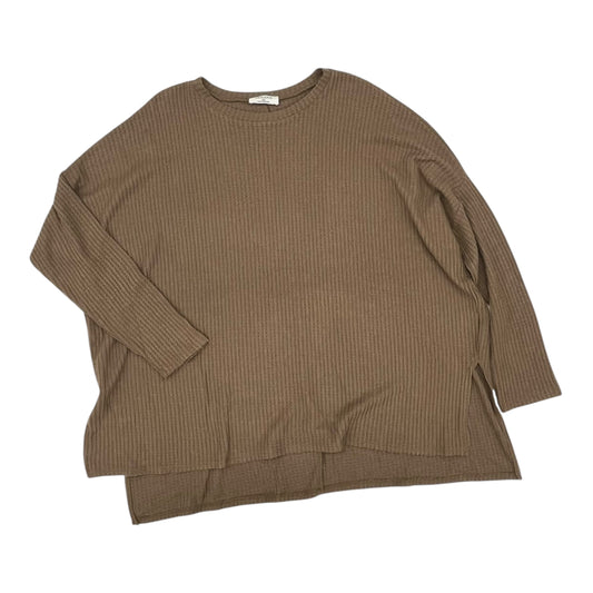 Top Ls By Zenana Outfitters In Brown, Size:3X