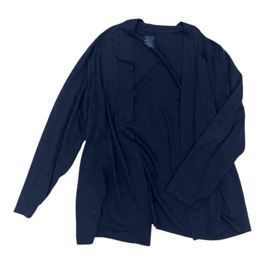 Cardigan By L.L. Bean In Navy, Size:3X